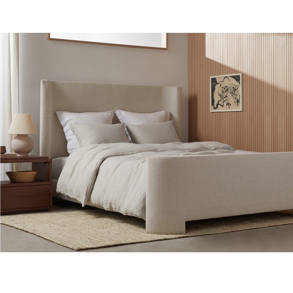 Parachute Linen Fitted Sheet in Bone